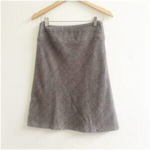 United Colors Of Benetton Vintage 100% Wool Skirt Size 40/US 8 Herringbone
